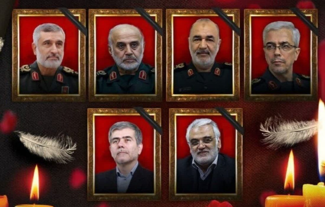 پیکر مطهر فرماندهان شهید تجاوز وحشیانه رژیم صهیونیستی شنبه تشییع می‌شود